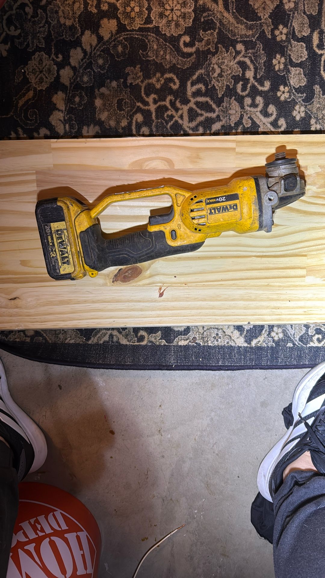 DEWALT 20V MAX cordless reciprocating saw.