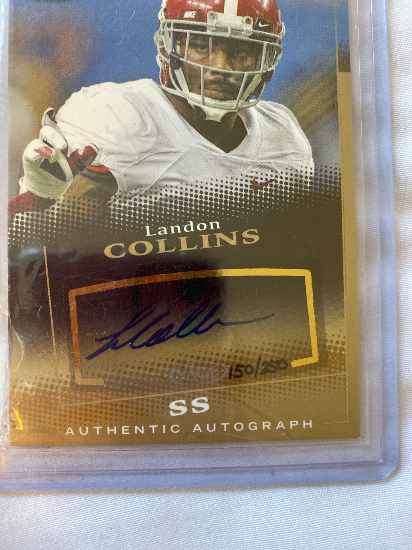 Landon collins autographed card 150/250