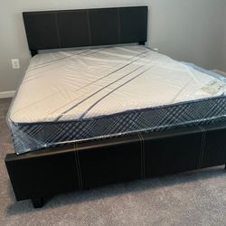 Queen Mattrress Come With Headboard & Footboard And Free Box Spring- Same Day Delivery 