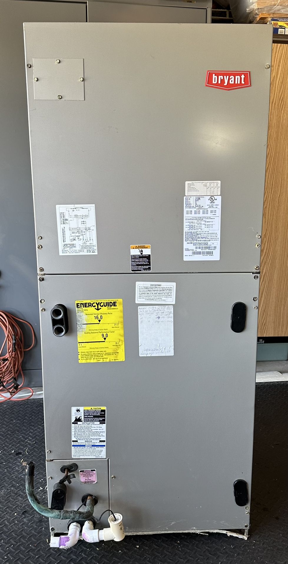 Bryant Variably speed 4-5Ton AC air handler