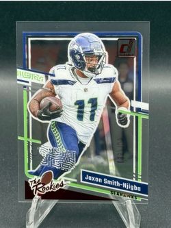 2023 Clearly Donruss The Rookies Red #4 Jaxon Smith-Njigba RC #/100