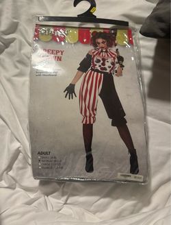 Creepy Clown Costume Adult M