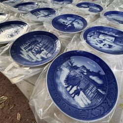 Authentic Royal Copenhagen Christmas Plates 1965 To 1978