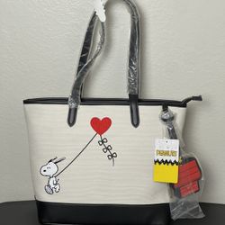 Peanuts Snoopy Heart Kite Tote Bag with Coin Purse - BoxLunch Exclusive