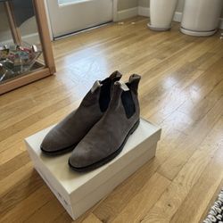 mon Projects Suede Chelsea Boots - Dark Grey - Size 41