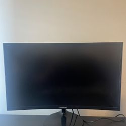 Samsung Curved Monitor With Cords