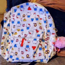 15-in Hello Kitty Backpack With Pink Hello Kitty Keychain
