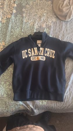 Uc santa cruz crewneck zip up