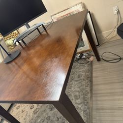 Wood Dining  Table And Chairs. 