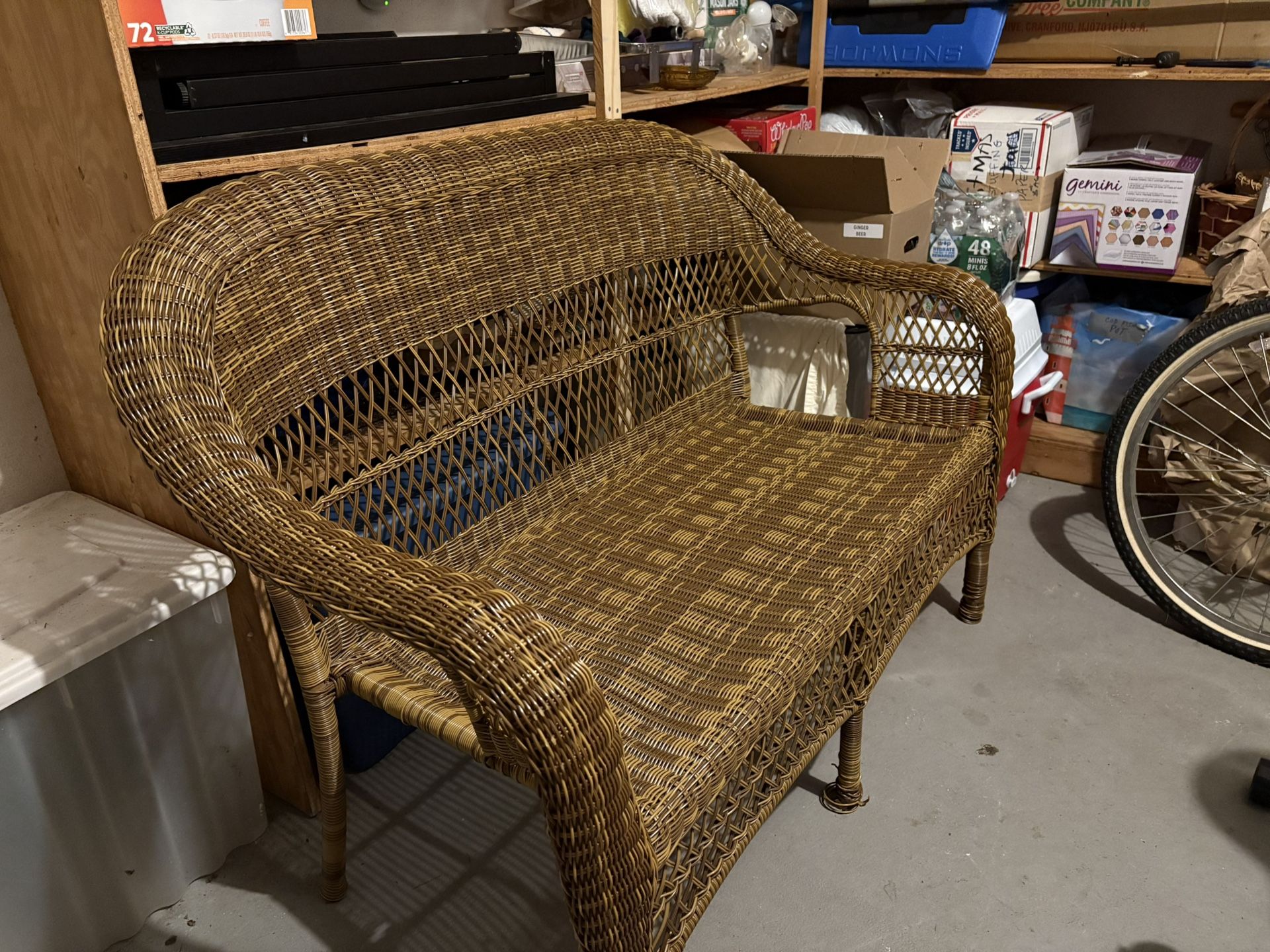 Vinyl Wicker Chair