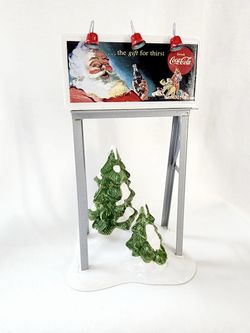 1994 Department 56 Snow Village Coca-Cola Billboard