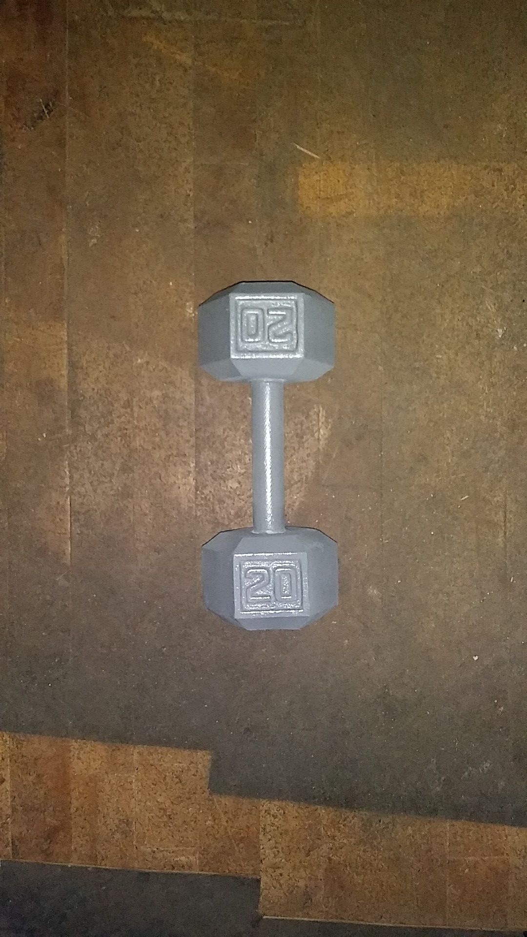 (1) 20 lb hex weight