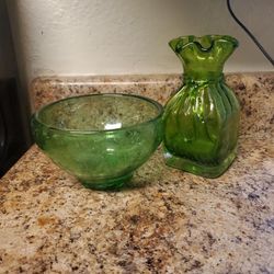 Green Glass Decor