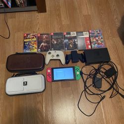 NINTENDO SWITCH V2 + GOODIES 