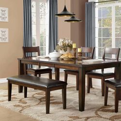 Cherry Finish Classic 5pc Dining