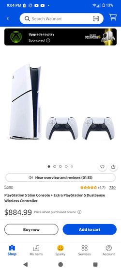 PlayStation 5 Slim Console + Extra DualSense Controller