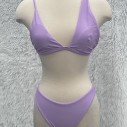 New- Two Piece Bikini Set In Purple Size Small