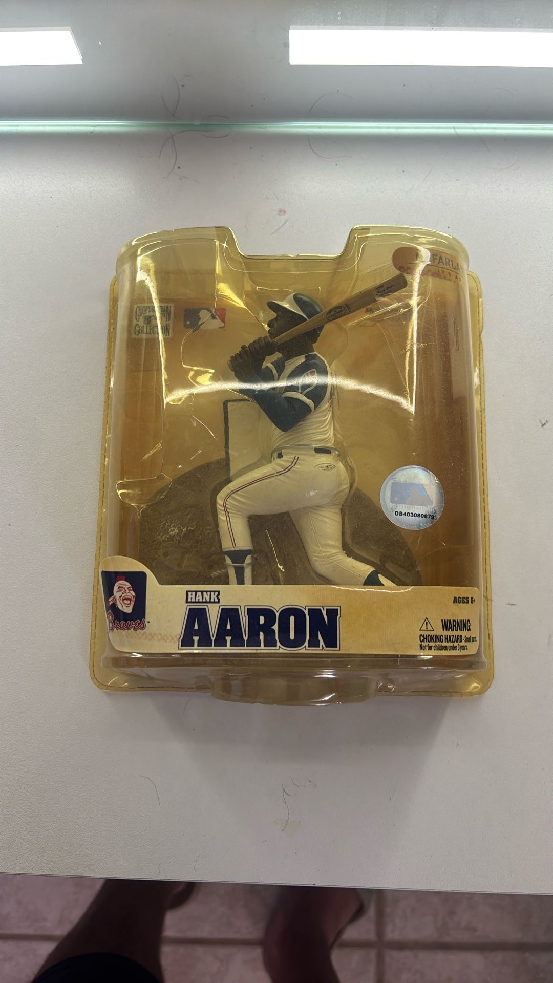 Hank Aaron Figure McFarlane Cooperstown Collection Braves MLB Collectible