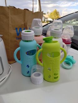 Glass baby bottles