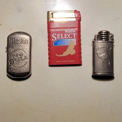 3 Advertising Lighters LOT