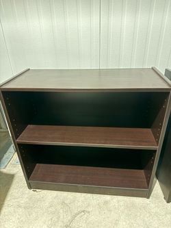 Dark Wood Office Bookshelf