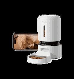 PETLIBRO Granary 5L Automatic Cat Feeder WiFi 1080p Camera White Complete