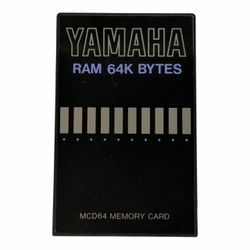 Vintage Yamaha MCD64 - 64KB Synthesizer RAM Memory Card - Made in Japan