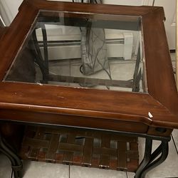 Lampbord mahogny table