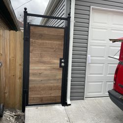 Doors Sliding Doors Fences Metal and Wood 