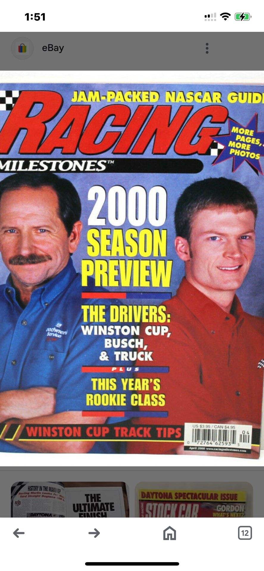 Racing Dale & Dale Jr Earnhardt 2000 season preview,The Drivers, Rookie class,Track Guide