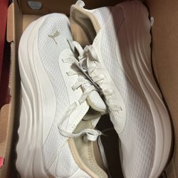 Cream Puma Shoes 