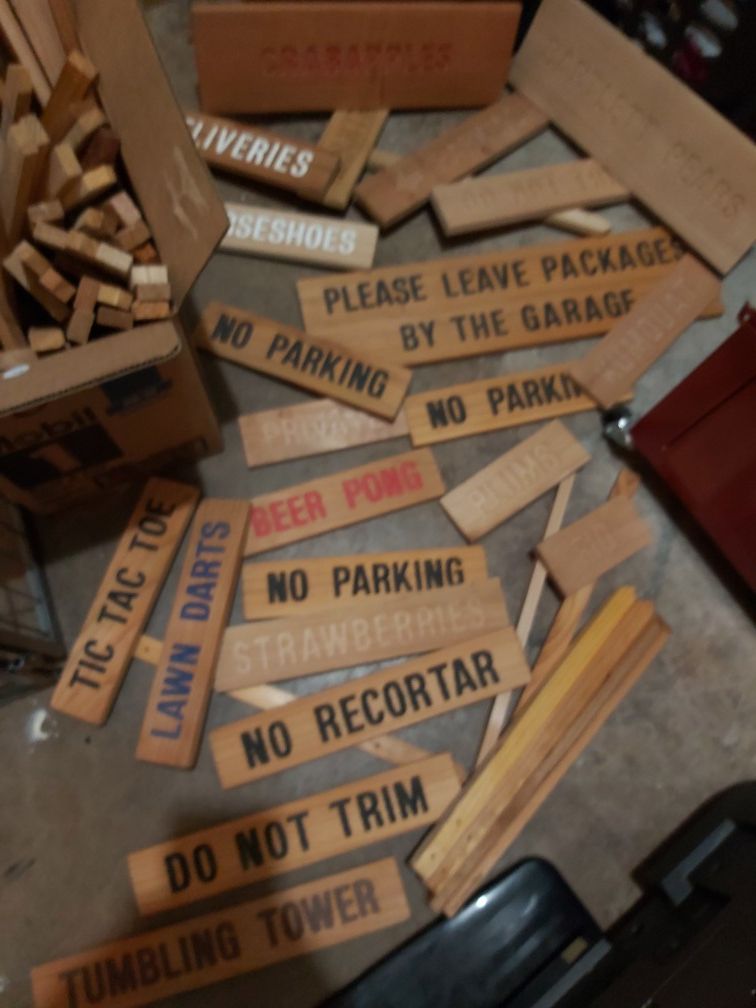 Lots if signs 5 each