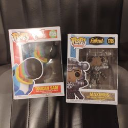2 Funko pops full size