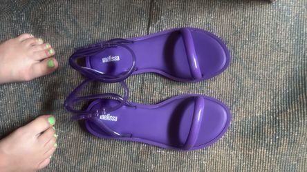 Purple sandals
