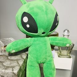 Green Space Alien AFTONSPARV  Stuffed Doll Plush Toy