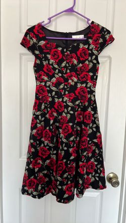 Dress with rose pattern size medium