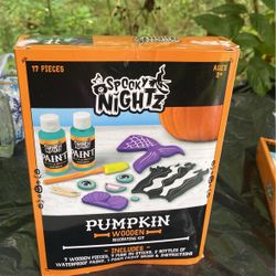 New Wooden Pumpkin Decoration Kit 