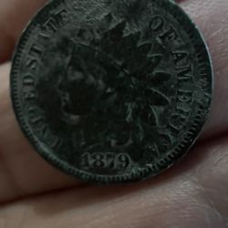 US Indian Head Penny 1879 
