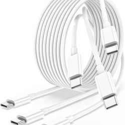 USB C to USB C Cable, iPhone 15 Charger Cord 10ft 3Pack, 60W Extra Long Type C Fast Charging Cable for Apple iPhone 15 Por Max Plus/MacBook Air/Pro, i