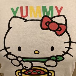 MISHA LULU HELLO KITTY Kids Childrens Ramen Shirt Top Youth Size 8