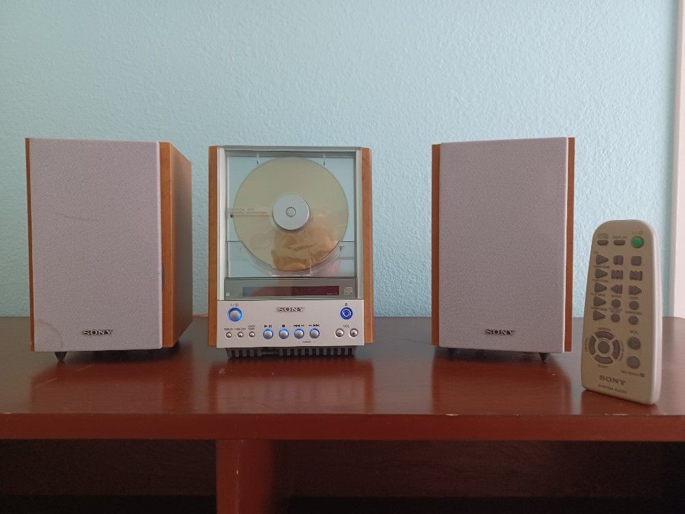 Sony CMT-EX1 Vertical Loading CD FM/AM Stereo Receiver/ Have Remote Working Great