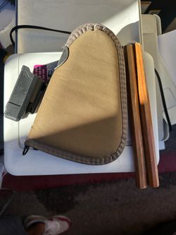 Gun bag with clip and nunchucks