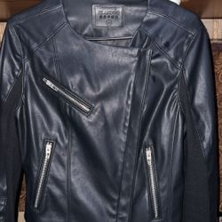 Brand New Women Vegan Leather Jacket Size Medium 