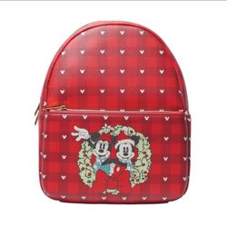 Disney Mickey Minnie Mouse Backpack D100 Holiday Collection Mini Funko 11"