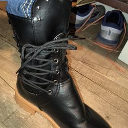 Leather And Lace  Boots