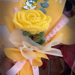 Flor Amarilla 🌻 A Crochet