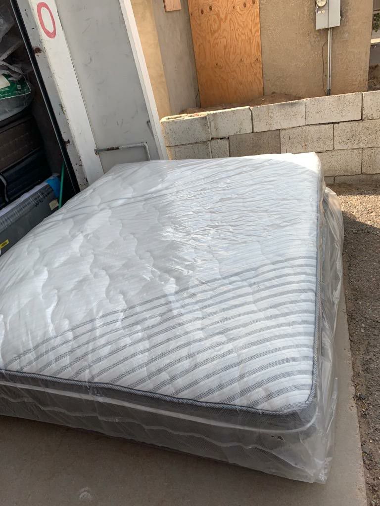 Brand New pillow top queen size mattress and box