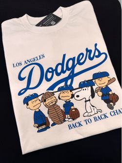Snoopy Peanuts Dodgers Tshirt Custom Apparel