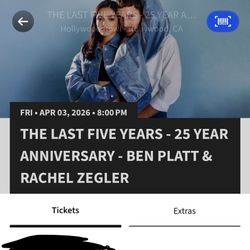 The last five years concert