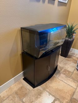 Fluval Saltwater Flex 32.5 Gallon Aquarium - Black with Stand
